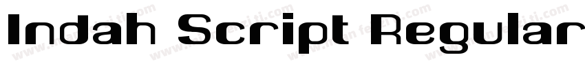 Indah Script Regular字体转换